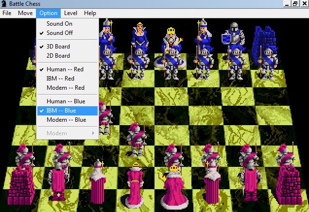 Battle chess game